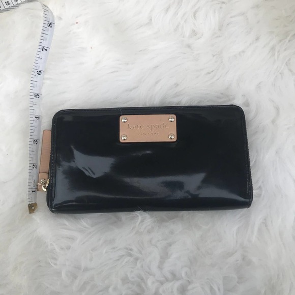 Kate Spade Neda Patent Leather Zip Around Wallet - Picture 6 of 14